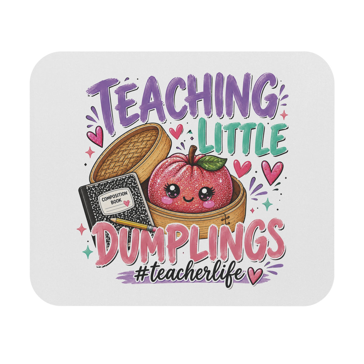 Teaching Little Dumplings Mouse Pad — #TeacherLife Cute Classroom Gift