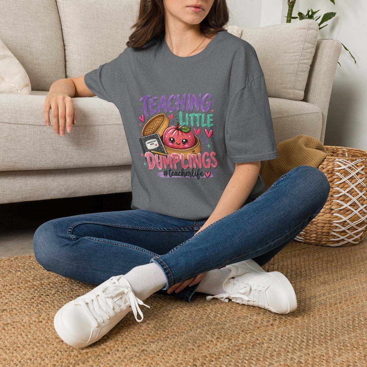Teaching Little Dumplings Teacher T-Shirt/Cute Classroom Tee