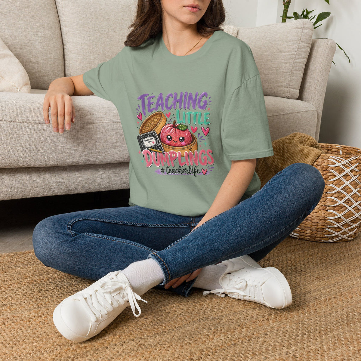 Teaching Little Dumplings Teacher T-Shirt/Cute Classroom Tee