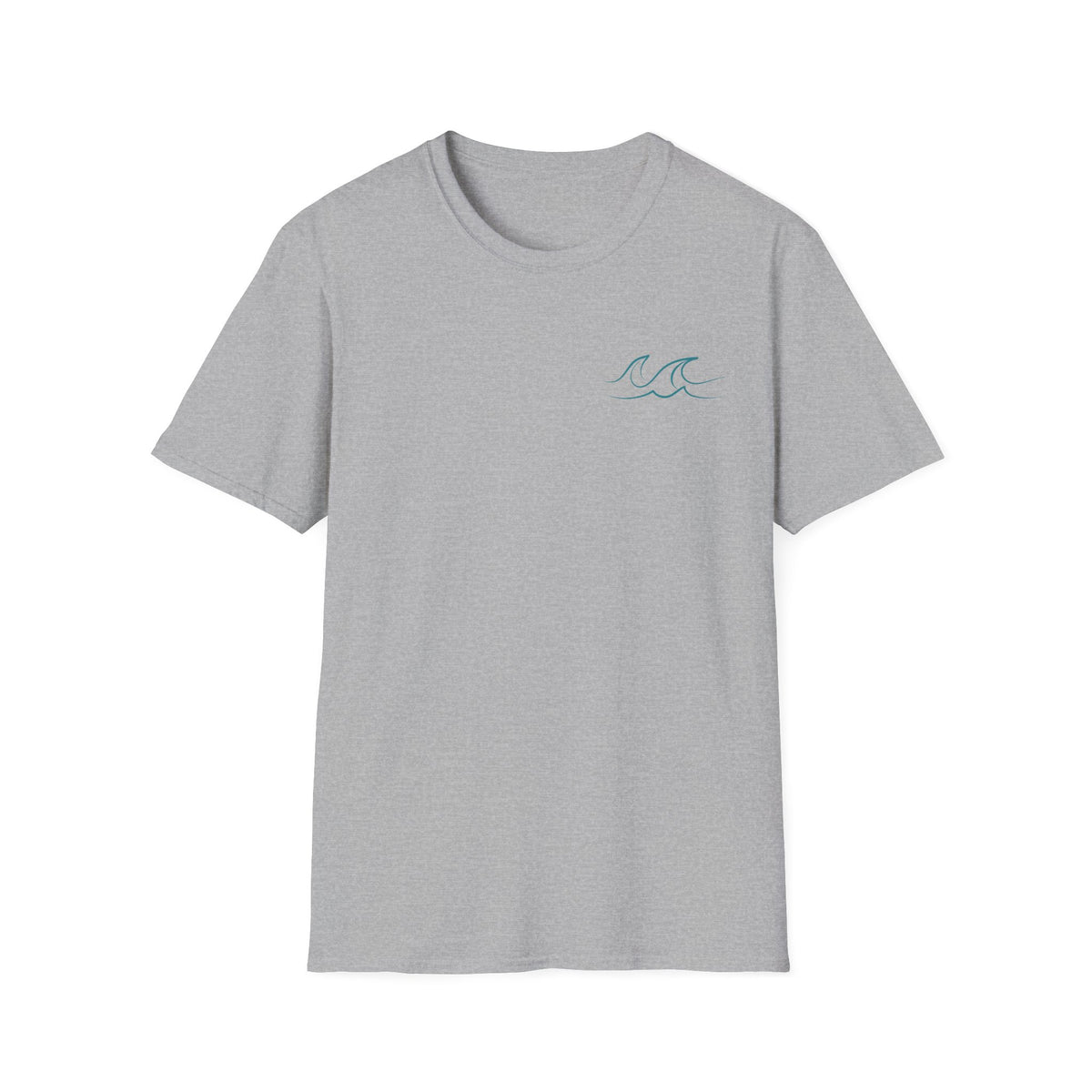 Happiness Comes in Waves T-Shirt- Colorful Lake & Beach Graphic Tee
