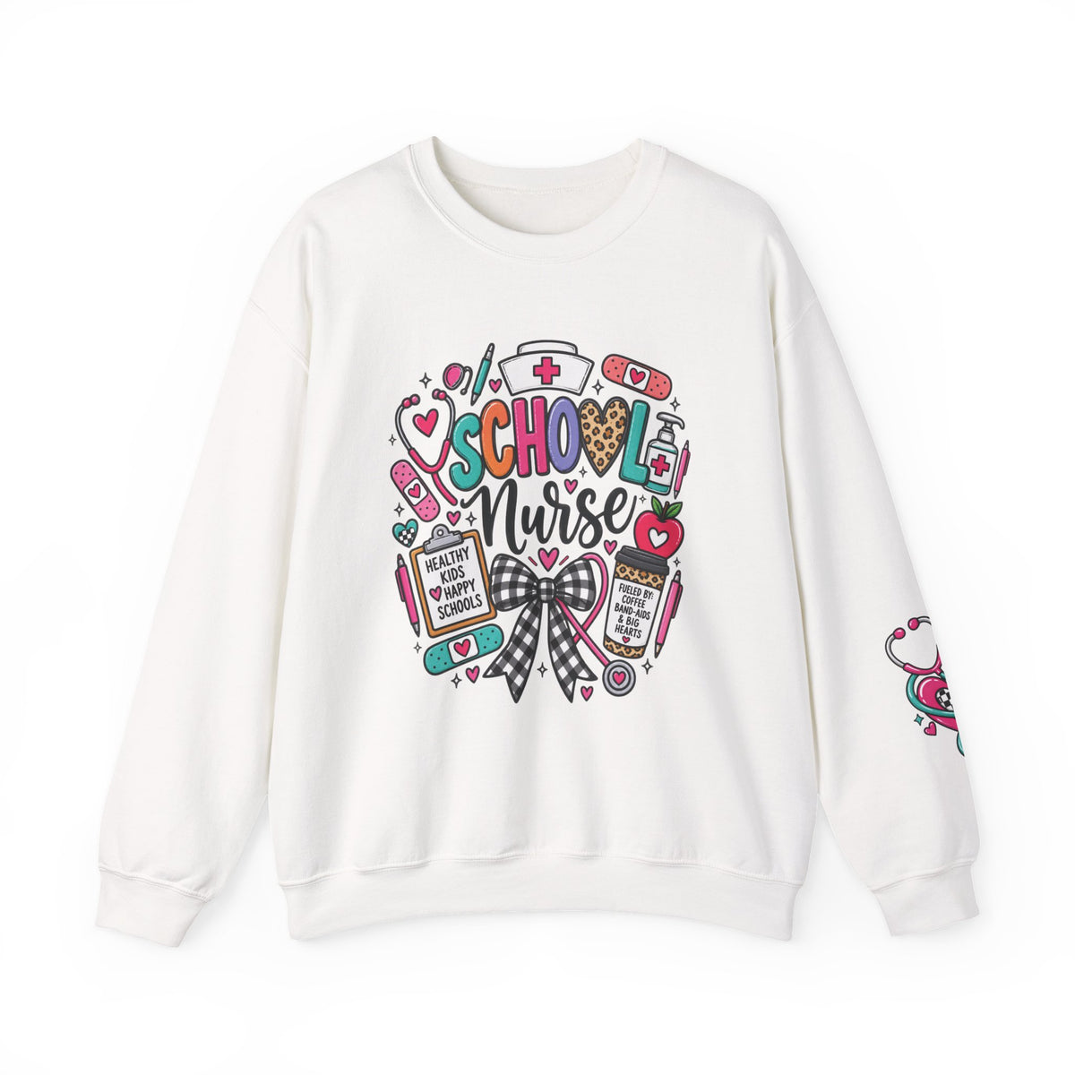 School Nurse Crewneck Sweatshirt/Nurse Appreciation gift/Listen Care Support