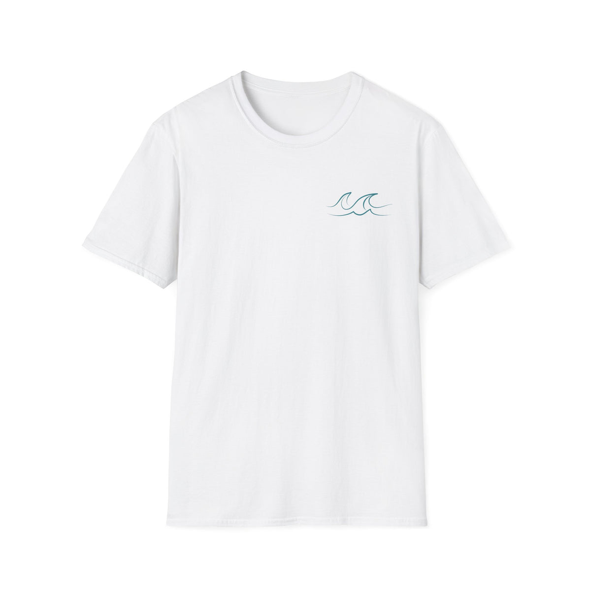 Happiness Comes in Waves T-Shirt- Colorful Lake & Beach Graphic Tee