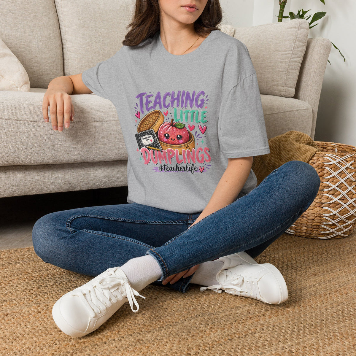 Teaching Little Dumplings Teacher T-Shirt/Cute Classroom Tee