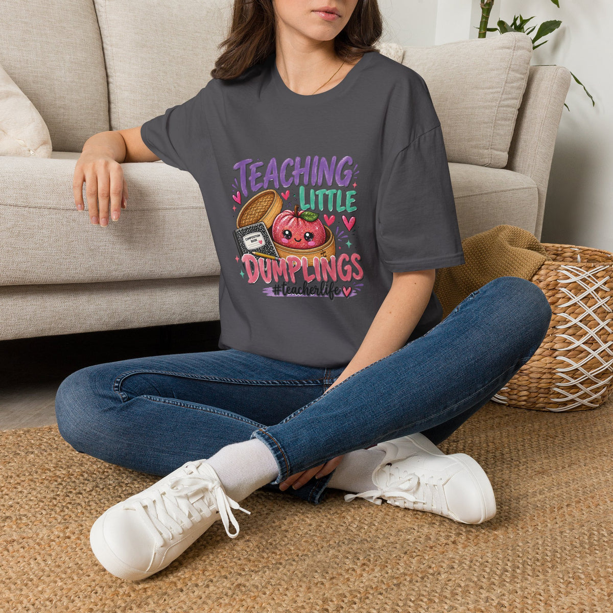 Teaching Little Dumplings Teacher T-Shirt/Cute Classroom Tee
