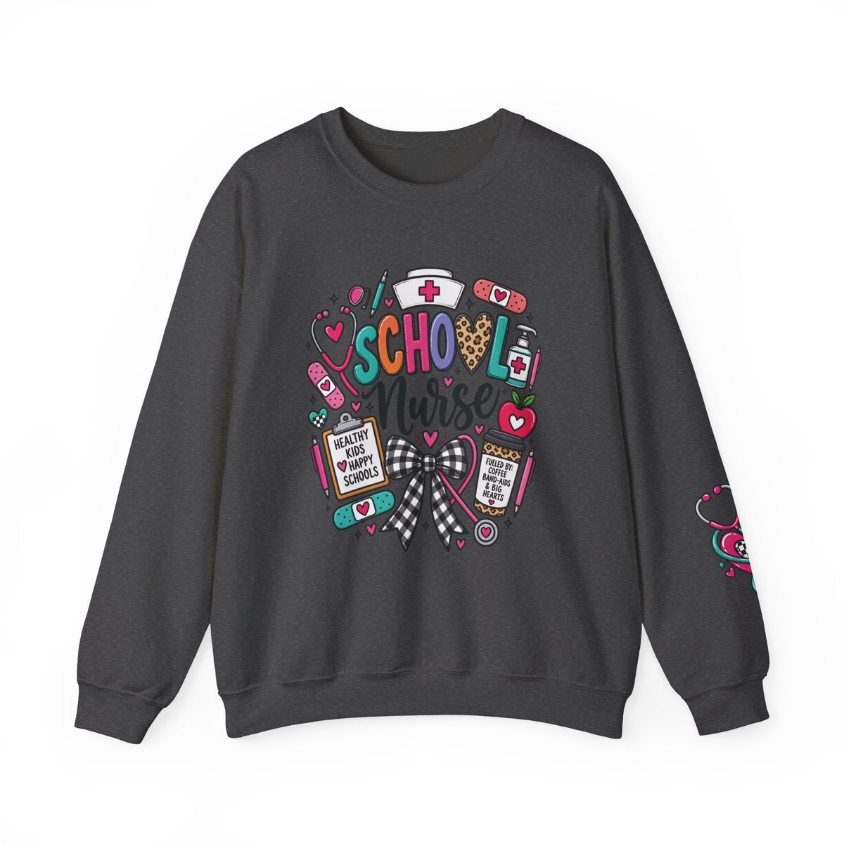 School Nurse Crewneck Sweatshirt/Nurse Appreciation gift/Listen Care Support