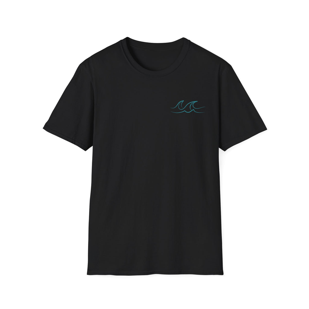 Happiness Comes in Waves T-Shirt- Colorful Lake & Beach Graphic Tee