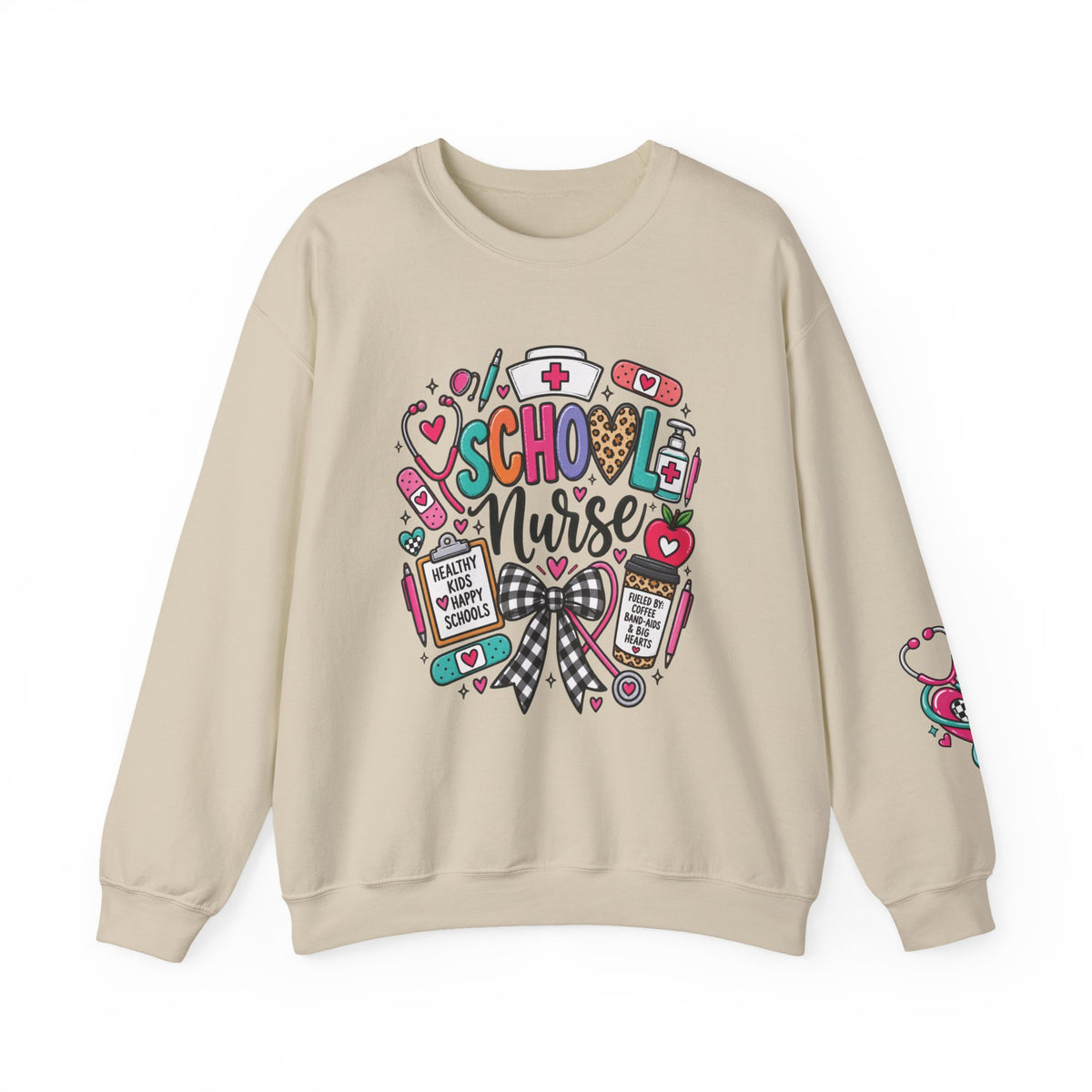 School Nurse Crewneck Sweatshirt/Nurse Appreciation gift/Listen Care Support